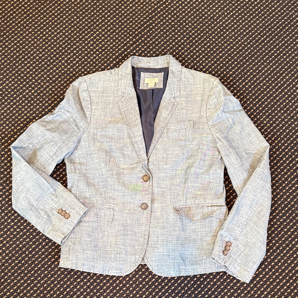 J. Crew Chambray Blazer